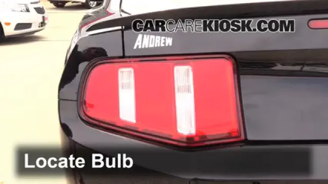 2012 Ford Mustang GT 5.0L V8 Coupe Lights Tail Light (replace bulb)
